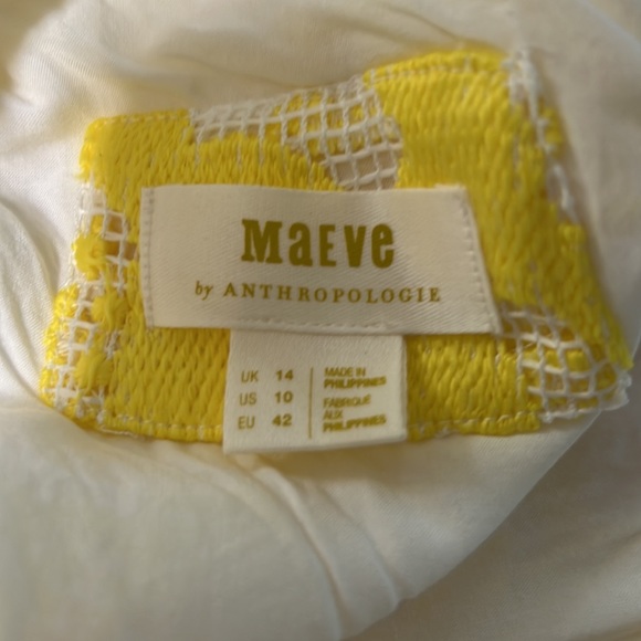 Anthropologie Maeve yellow summer dress - Picture 4 of 4